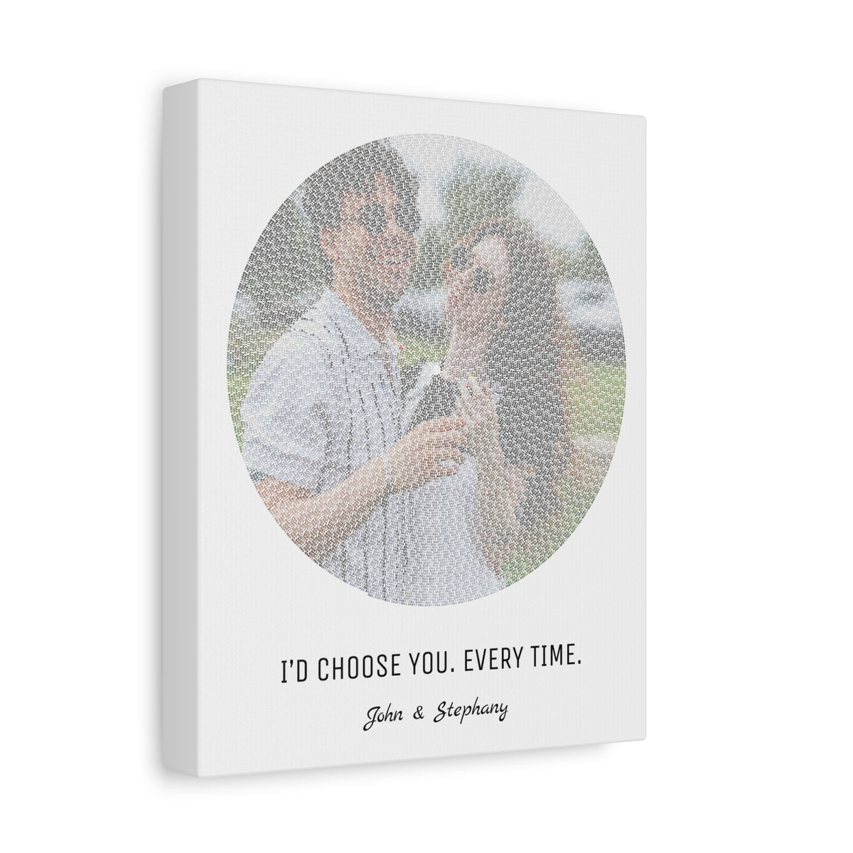 I Love You Custom Photo Canvas