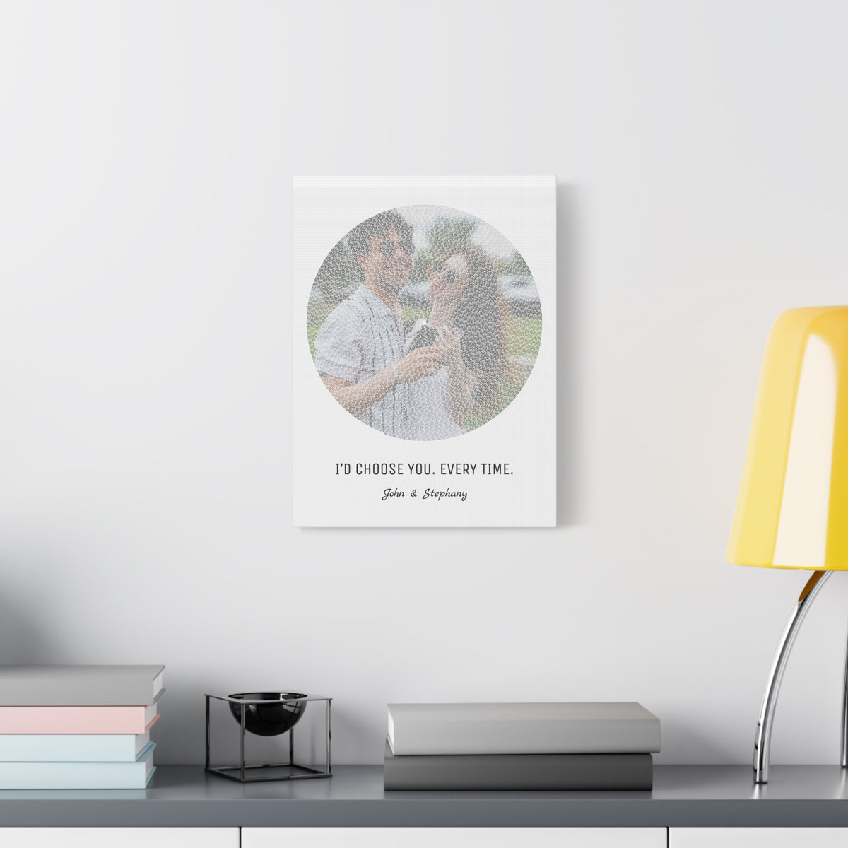 I Love You Custom Photo Canvas