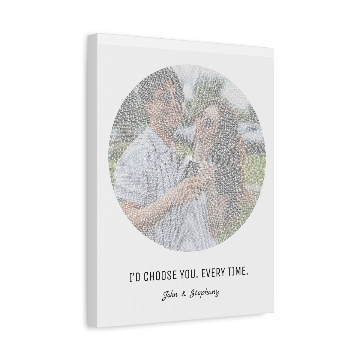 I Love You Custom Photo Canvas
