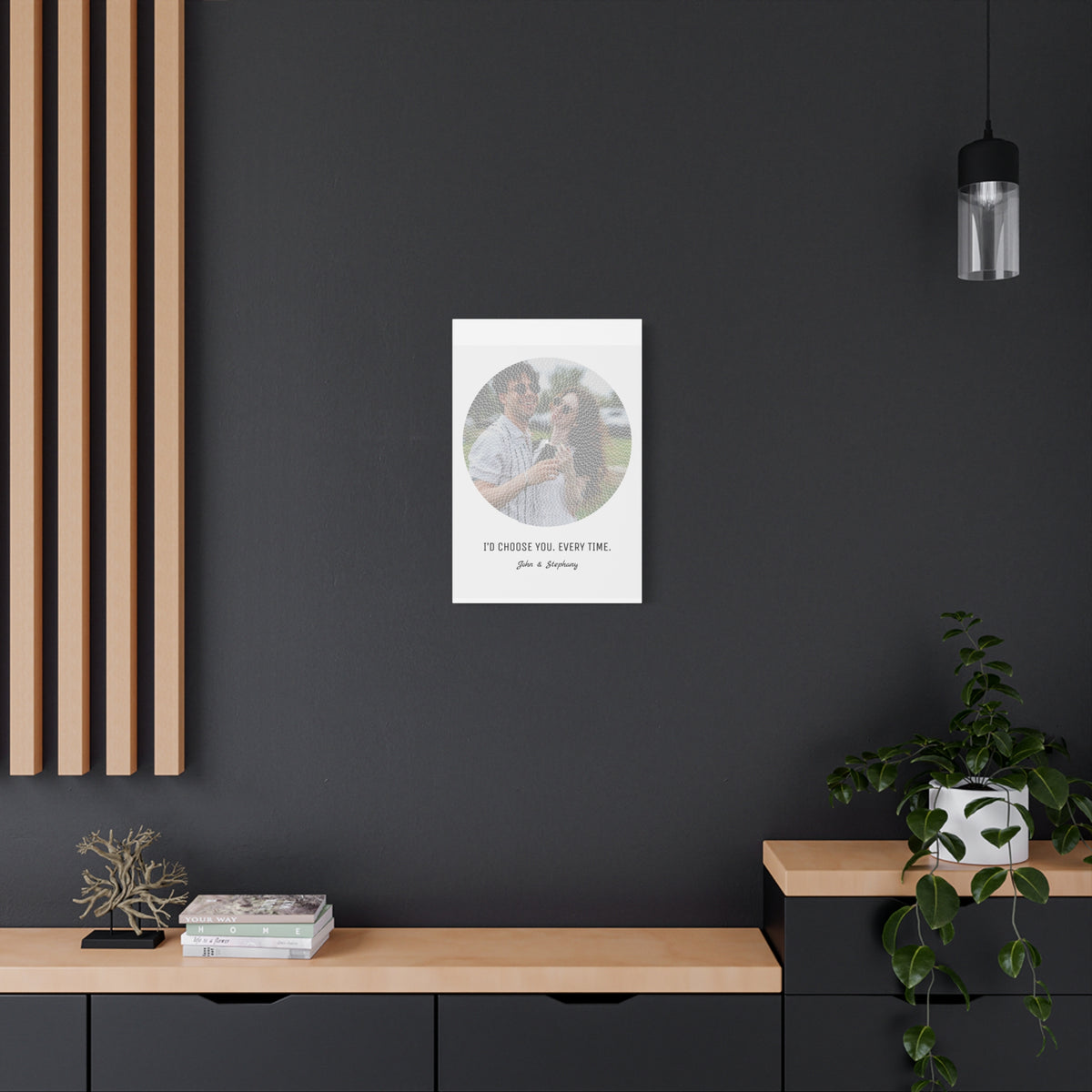 I Love You Custom Photo Canvas