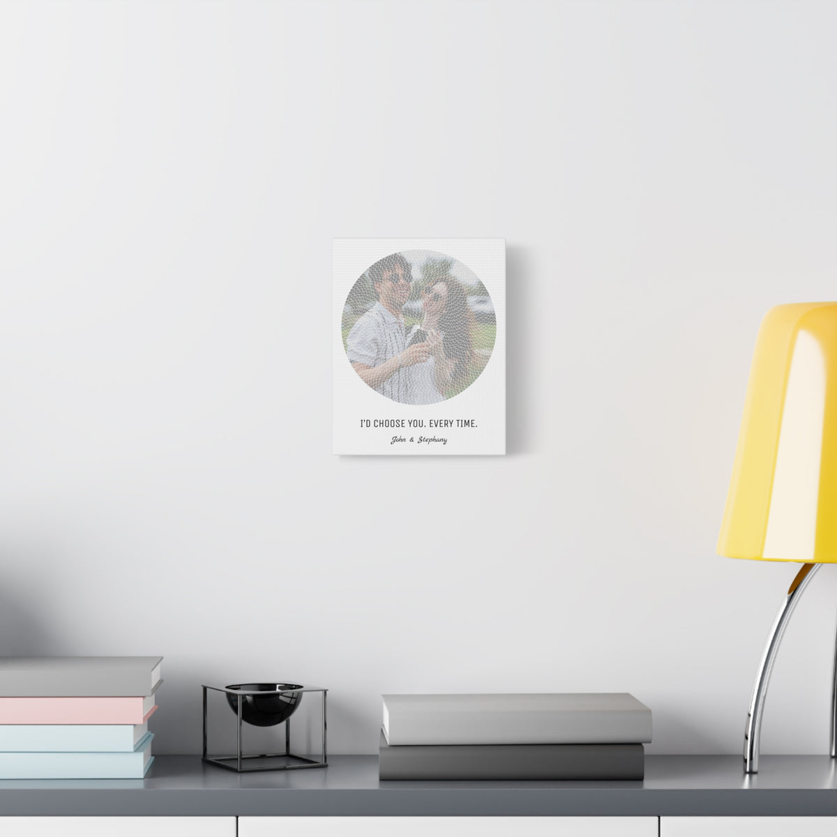 I Love You Custom Photo Canvas