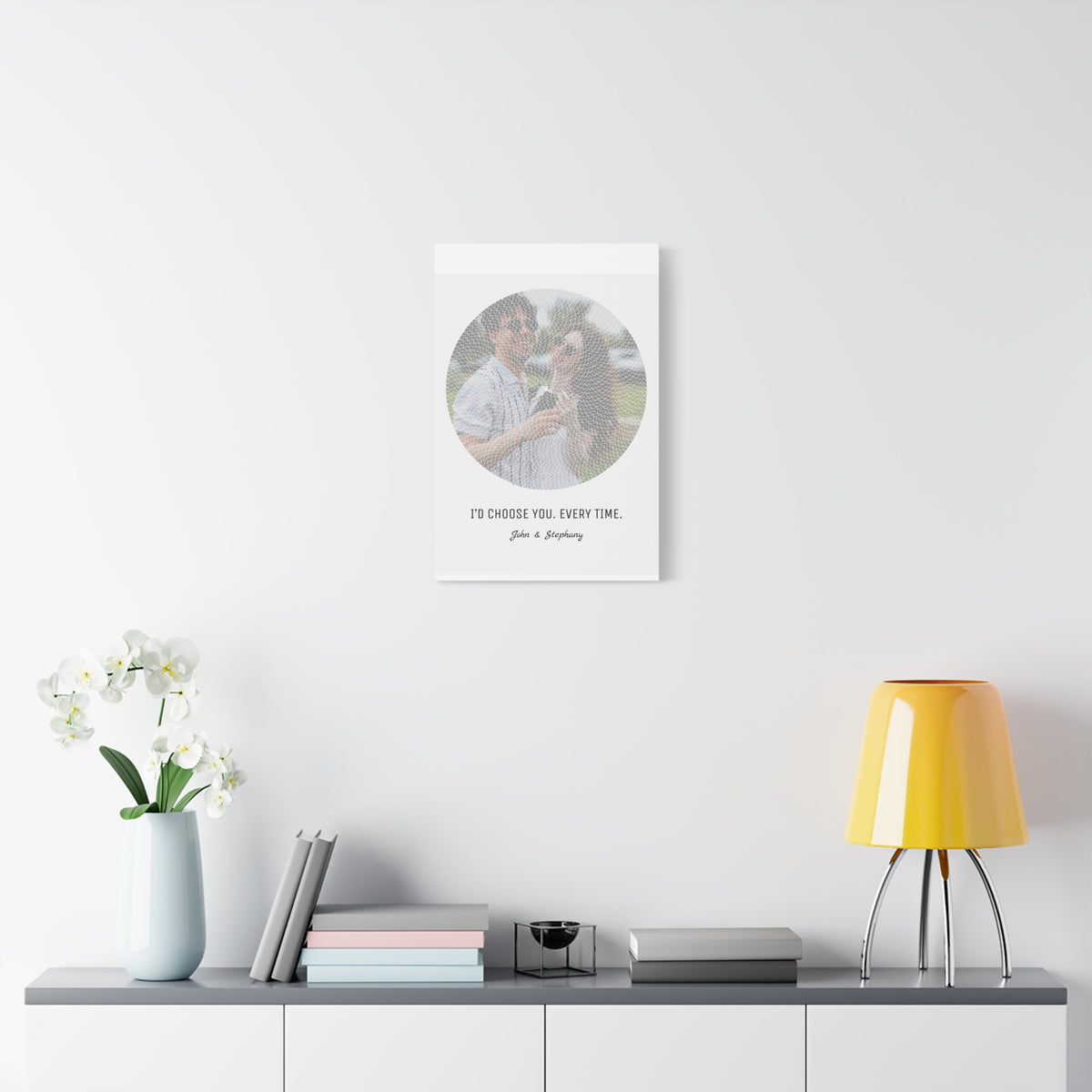 I Love You Custom Photo Canvas